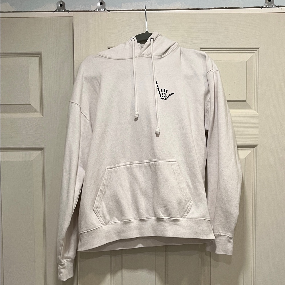 Chill White Surfing Hoodie